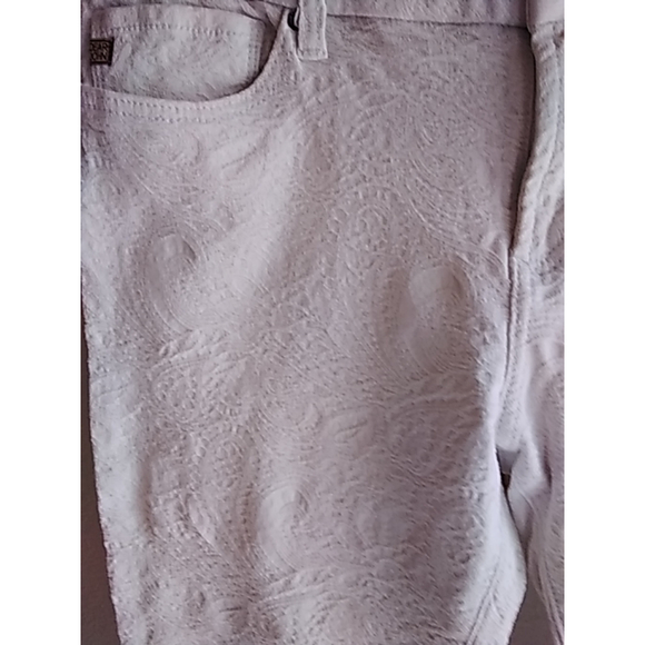 Dear John White Paisley Jeans Size 31 - Picture 2 of 12
